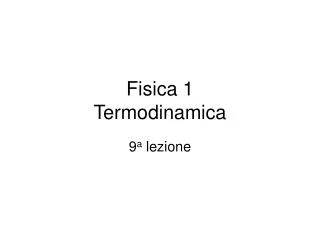 fisica 1 termodinamica