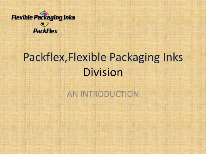 packflex flexible packaging inks division