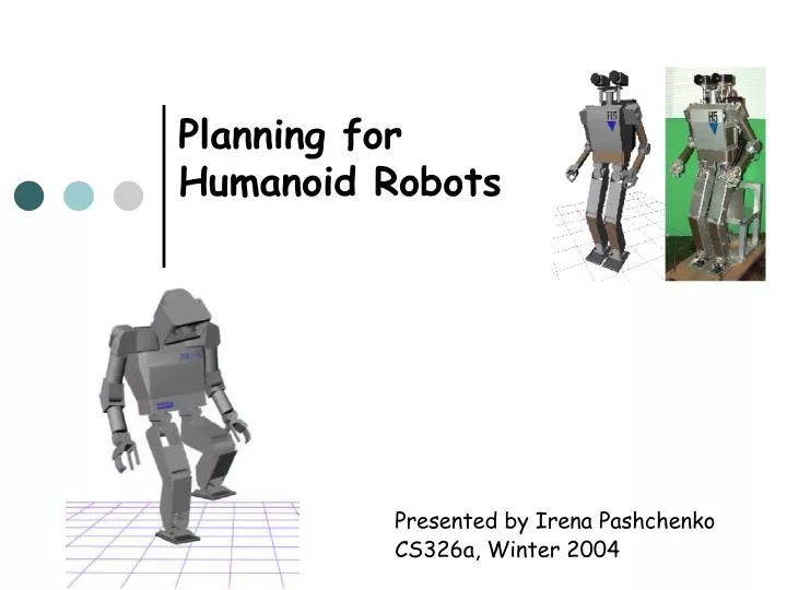 planning for humanoid robots