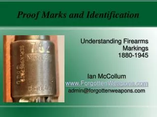 Proof Marks and Identification
