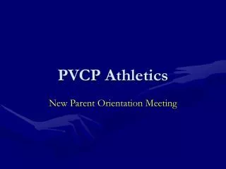 PVCP Athletics