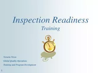 Inspection Readiness Training