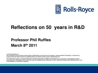 Reflections on 50 years in R&amp;D