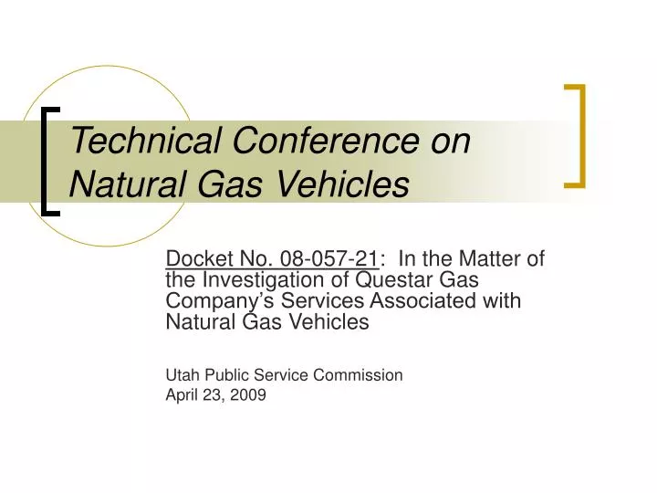 technical conference on natural gas vehicles