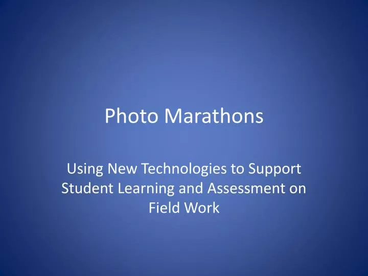 photo marathons
