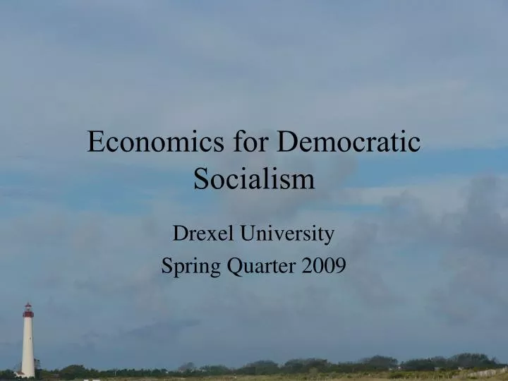 economics for democratic socialism