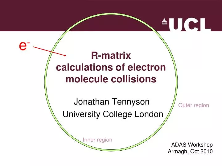 r matrix calculations of electron molecule collisions