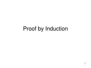 Proof by Induction