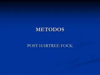metodos