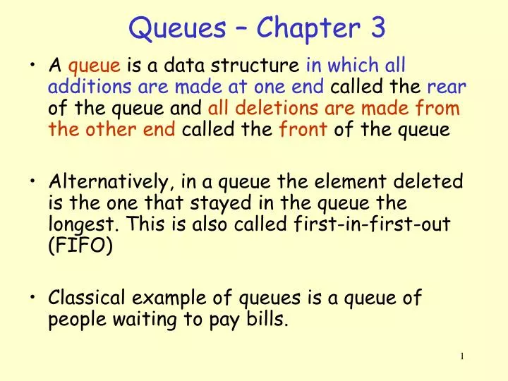queues chapter 3