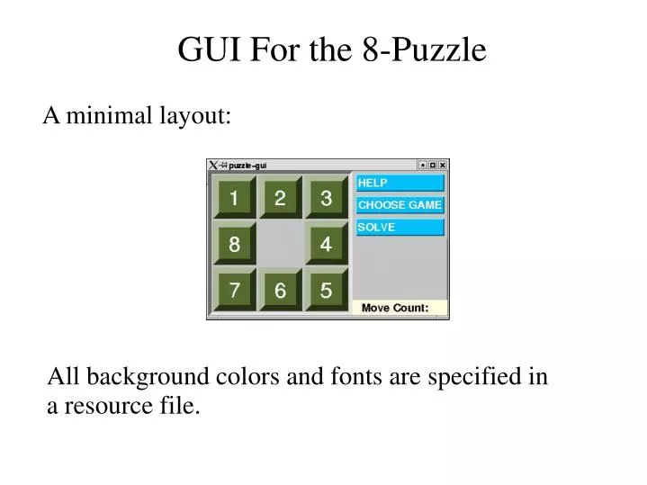 gui for the 8 puzzle