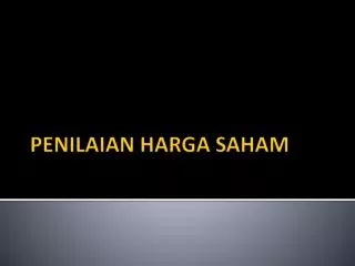 PPT - Indeks Harga Saham PowerPoint Presentation, Free Download - ID ...