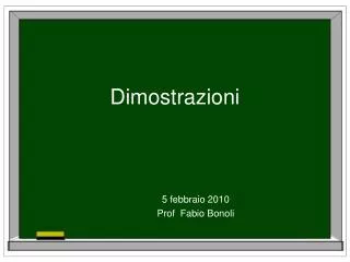 dimostrazioni
