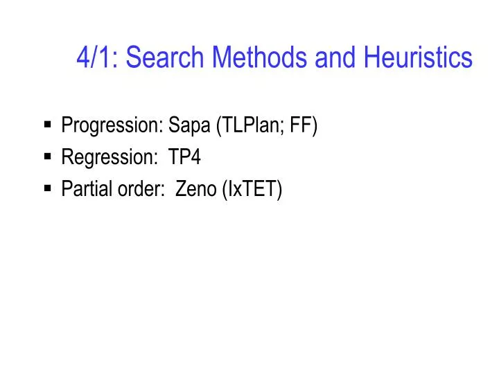 4 1 search methods and heuristics