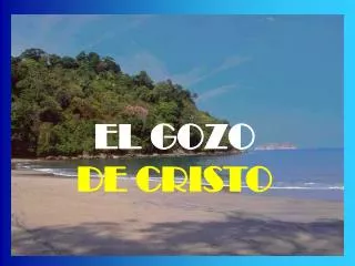 el gozo de cristo