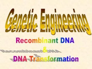 Genetic Engineering