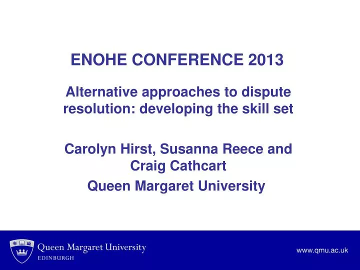 enohe conference 2013
