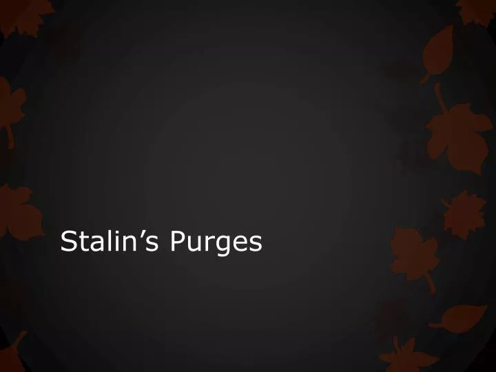stalin s purges