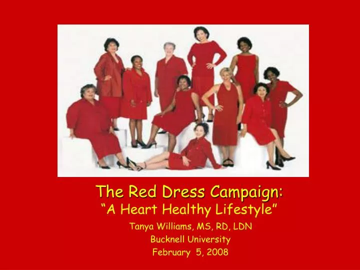 the red dress campaign a heart healthy lifestyle