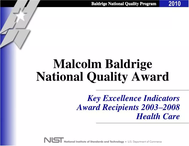 malcolm baldrige national quality award