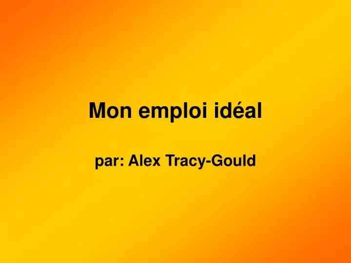 mon emploi id al