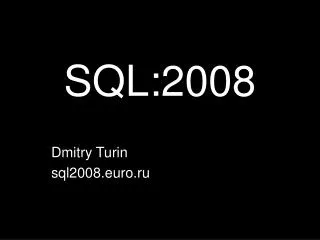 SQL :2008