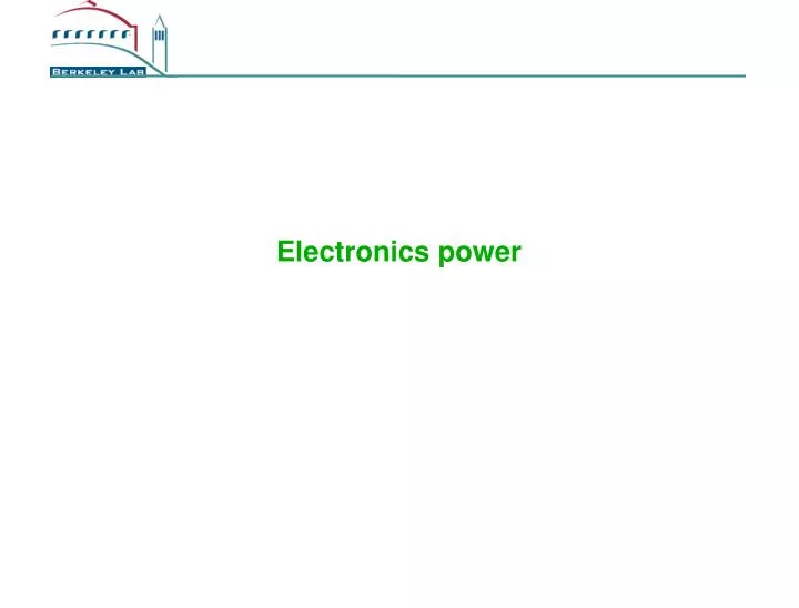 electronics power