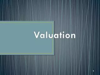 Valuation