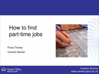 How to find part-time jobs