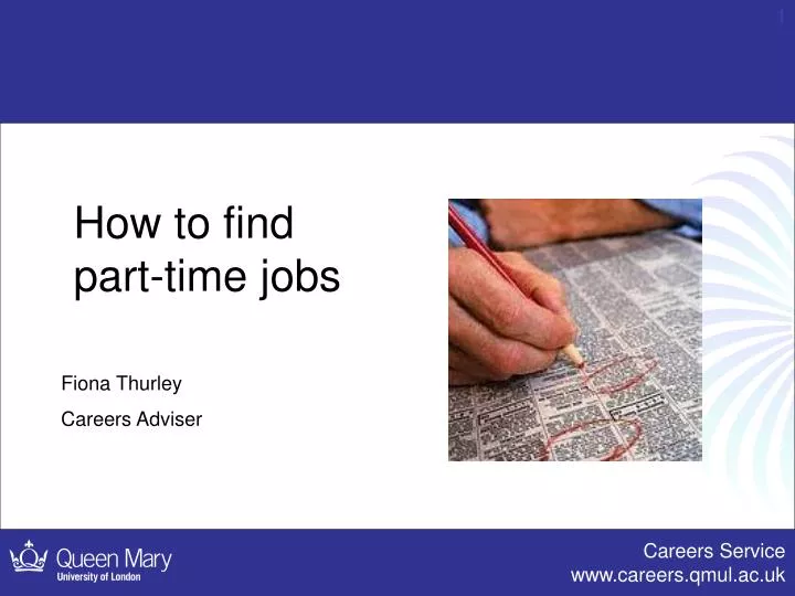 how to find part time jobs