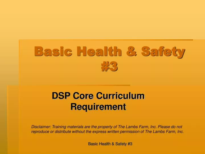 basic health safety 3
