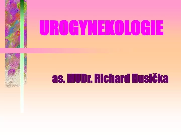 urogynekologie