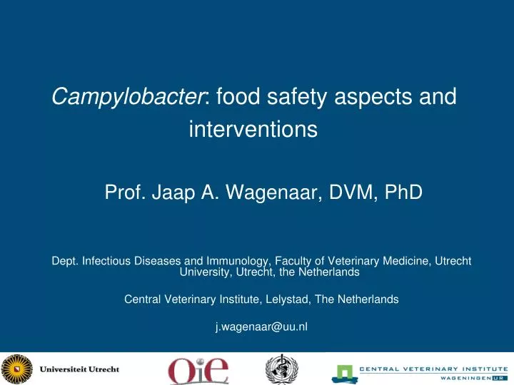 campylobacter food safety aspects and interventions