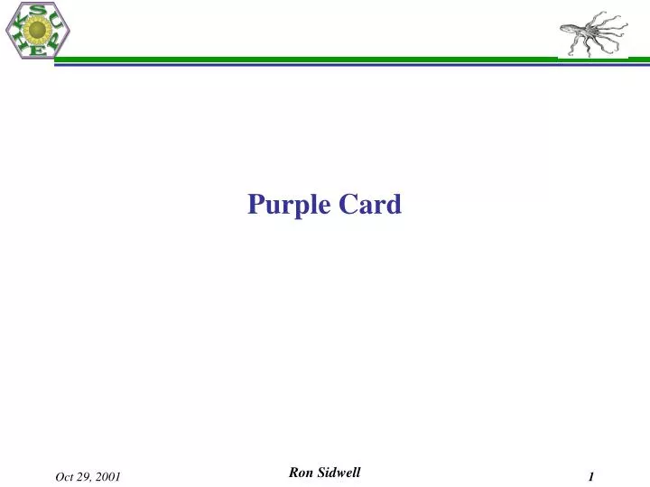 purple card