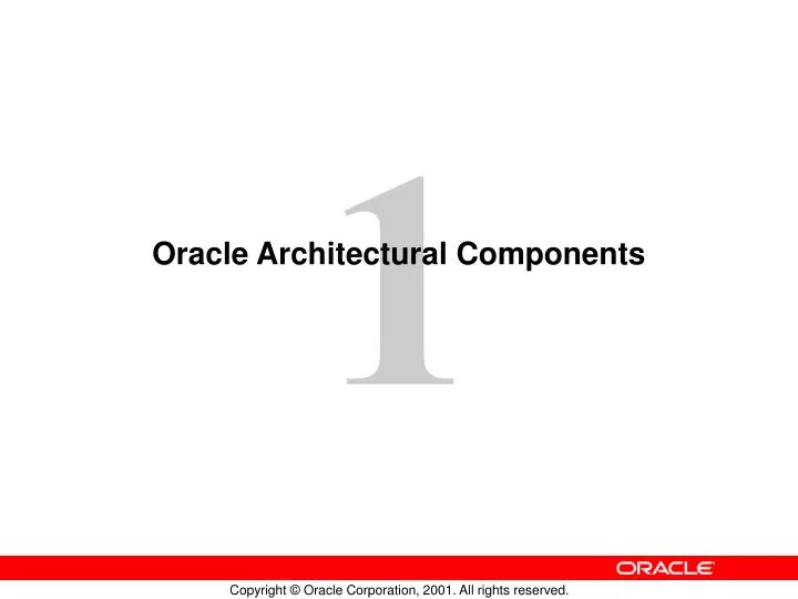 oracle architectural components