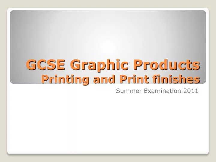 gcse graphic products printing and print finishes