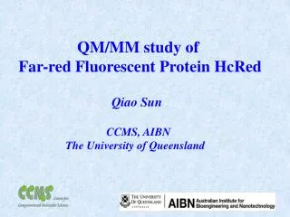 QM/MM study of Far-red Fluorescent Protein HcRed
