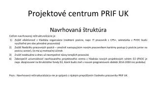 projektov centrum prif uk