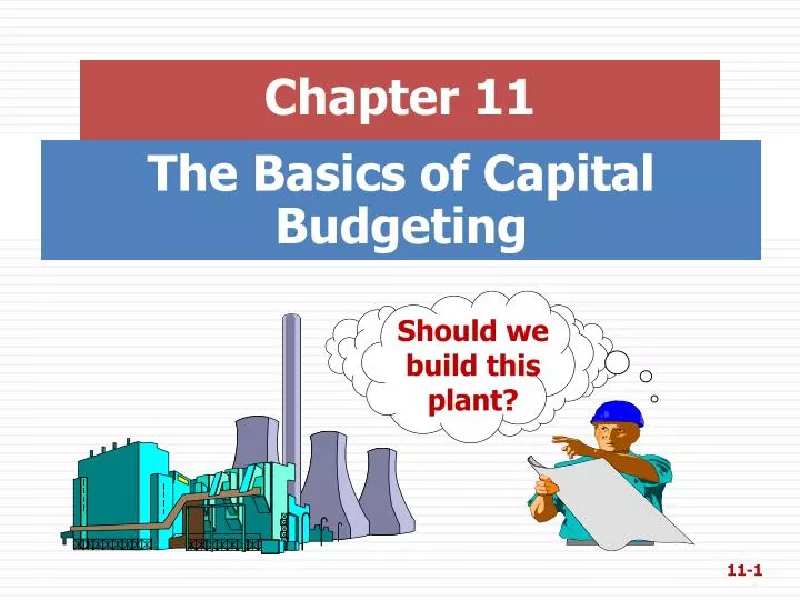 the basics of capital budgeting