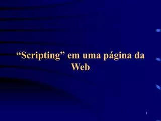 scripting em uma p gina da web