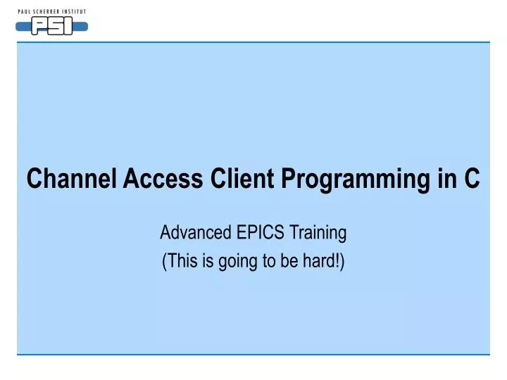 channel access client programming in c
