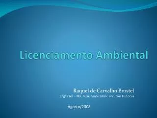 licenciamento ambiental