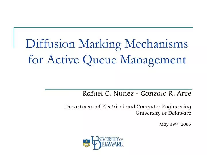 diffusion marking mechanisms for active queue management