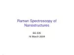 Raman Spectroscopy of Nanostructures - slide 1