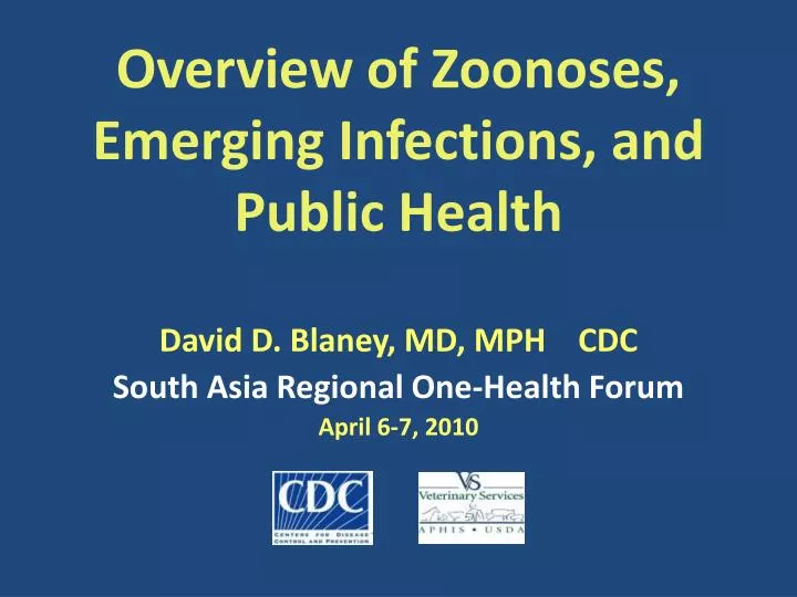 overview of zoonoses emerging infections and public health