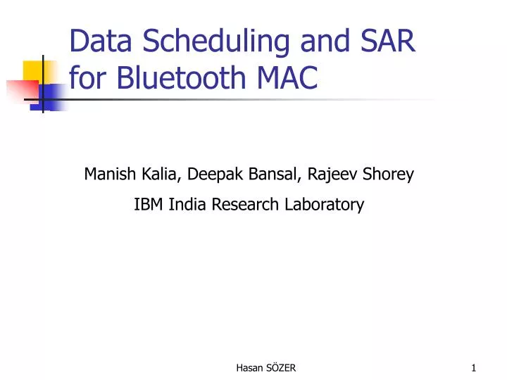 data scheduling and sar for bluetooth mac