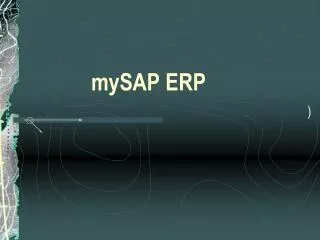 mySAP ERP