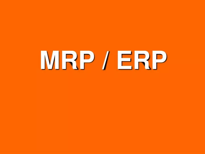 mrp erp