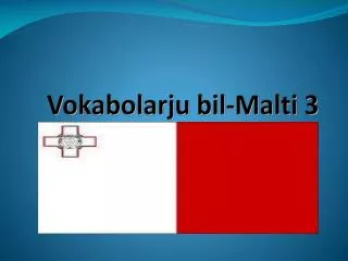 vokabolarju bil malti 3