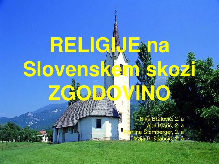 religije na slovenskem skozi zgodovino
